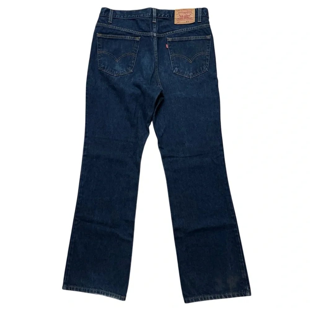 Levi's Denim Jeans Mens Size 36x32 (Fits 36x33) 517 Boot Cut Blue Vintage 1990s